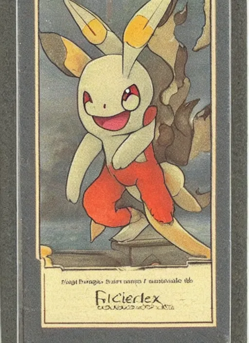 Image similar to a single pokemon card art from 1 7 8 0's award winning art