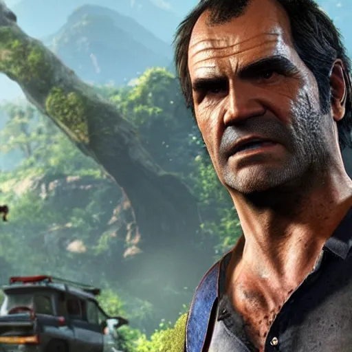 Image similar to trevor philips in uncharted 4