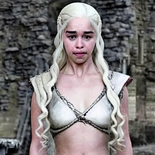 Image similar to Daenerys Targaryen smirking from Game Of Throne Meme Database. She smirks as if to mock your very existence.