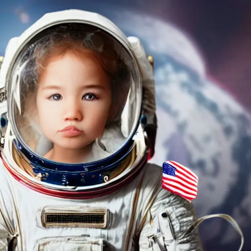 Image similar to very cute astronaut duckling face portrait realistic 5 0 mm lens cinematic realistic photo