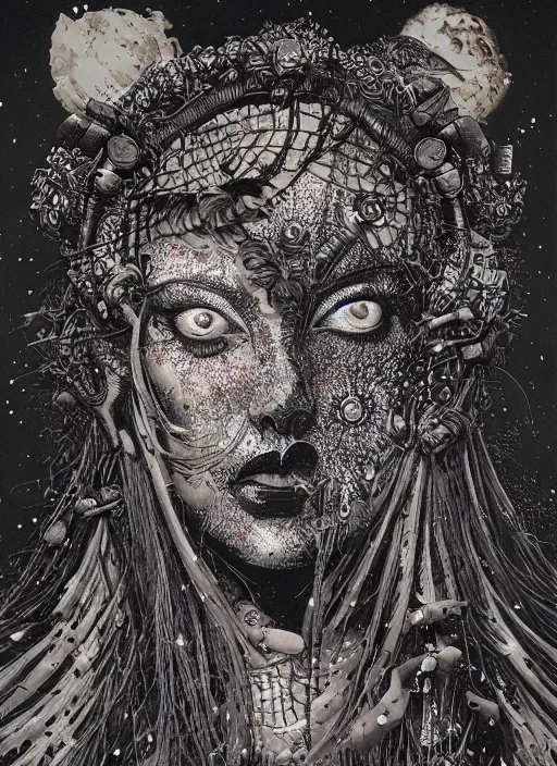 Image similar to War goddess painting by Dan Hillier, trending on artstation, artstationHD, artstationHQ, 4k, 8k