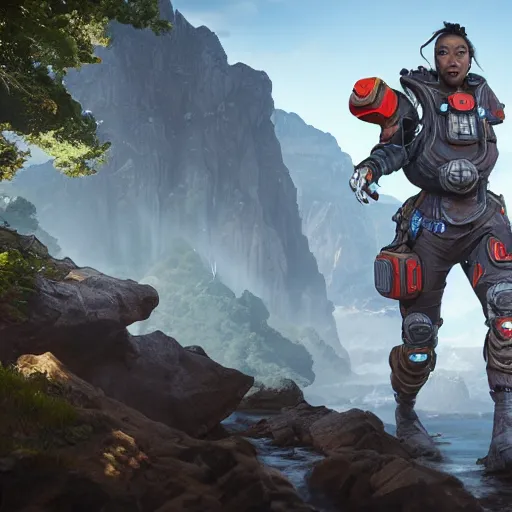 Image similar to Van der Waals, 4k, 8k, Apex Legends Concept Art, D&D Concept Art, unreal 5, DAZ, hyperrealistic, octane render, cosplay, RPG portrait, dynamic lighting