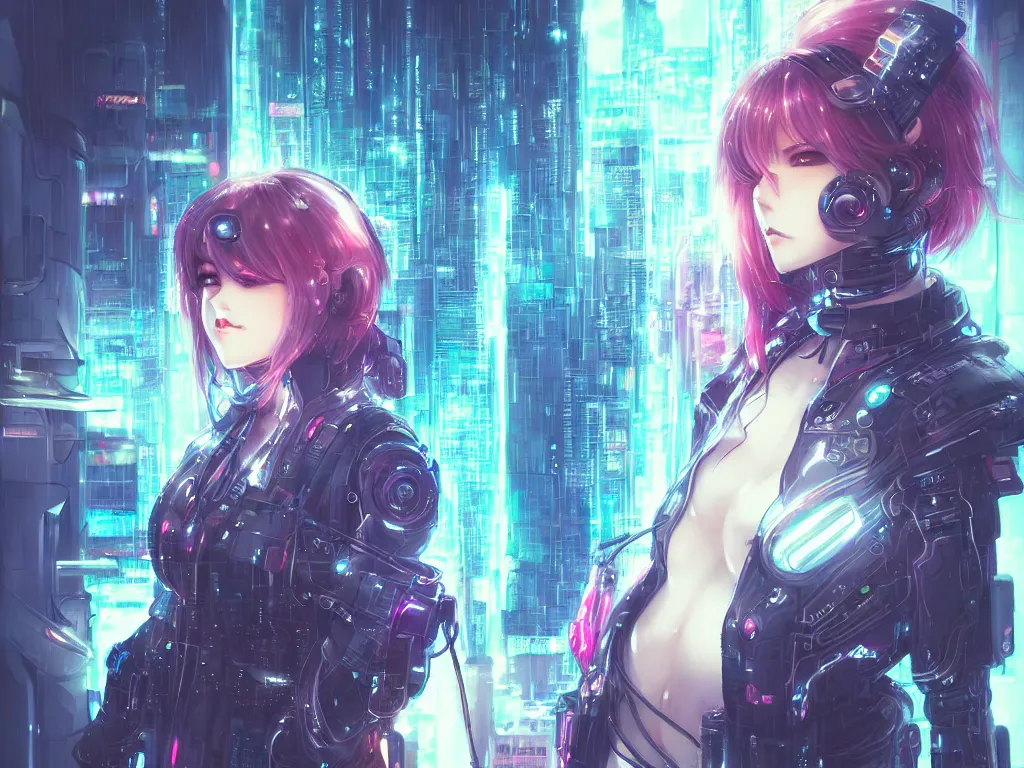 Image similar to portrait anime visual futuristic female cyber airforce, on cyberpunk neon light tokyo rainy rooftop, ssci - fi and fantasy, intricate and very beautiful, human structure, concept art, sharp focus, anime drwaing by rossdraws, frostine engine