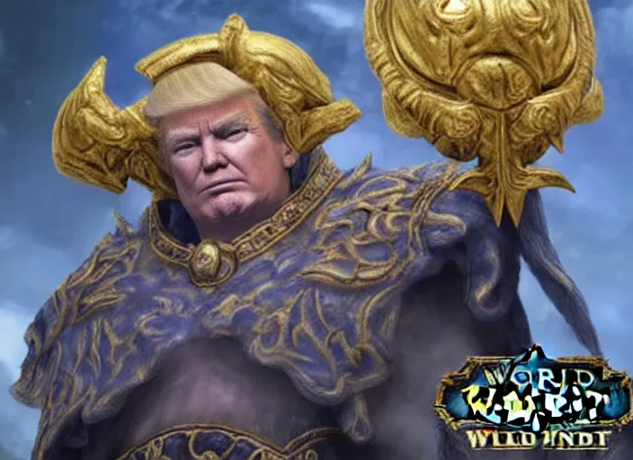 Prompt: donald trump as old god c'thun in world of warcraft