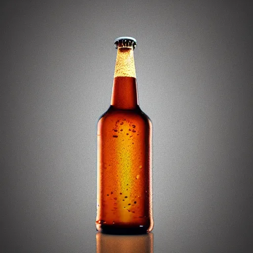 Image similar to a photo of beer bottle, ultra realistic, smoke, ray tracing, ultra detailed, manly design, award winning photography, trending on artstation