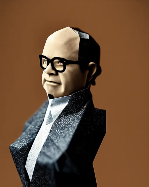 Image similar to an origami george costanza by akira yoshizawa, realistic, very detailed, complex, intricate, studio lighting, bokeh, sigma 5 0 mm f 1. 4