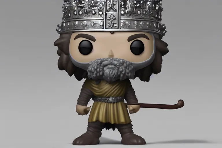 Prompt: an ultra detailed 3 d render of king richard the lionhearted as a funko pop, epic anime fantasy, 8 k, volumetric lighting, smooth, highly detailed, digital illustration, octane render, art by kentaro miura and akira toriyama and albert bierstadt and greg rutkowsi, artstation