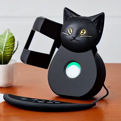 Image similar to cottagecore manageable speakerphone cat