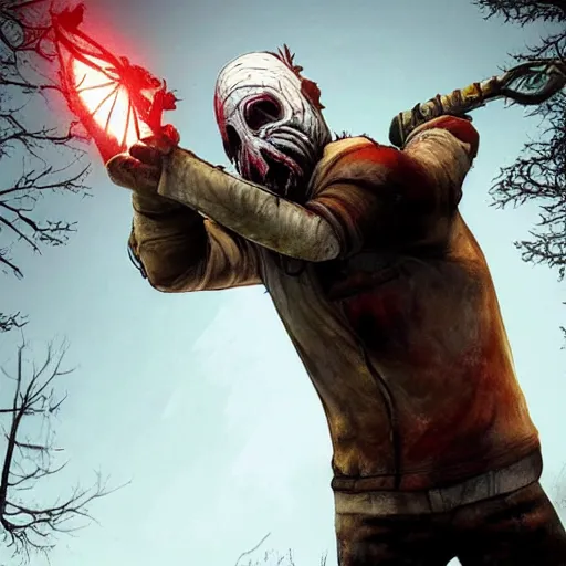 Image similar to the trapper from dead by daylight