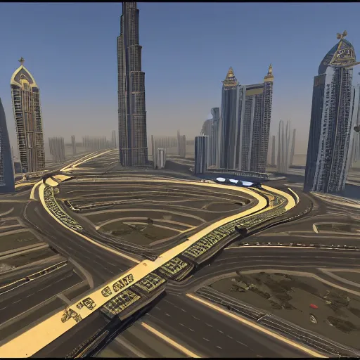 Image similar to gta : dubai, ornate