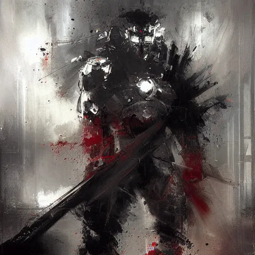 Prompt: thunder monkey super samurai mode jeremy mann painting