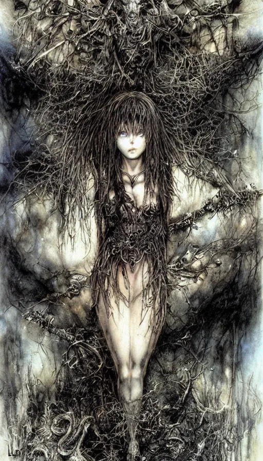 Image similar to The end of an organism, by Luis Royo,