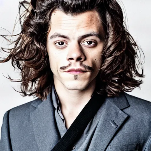 Prompt: King Charles Cavalier with Harry Styles' facial features