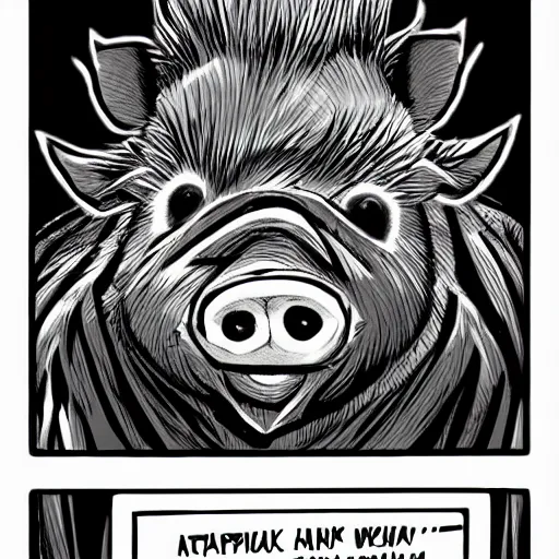 Image similar to manga pig