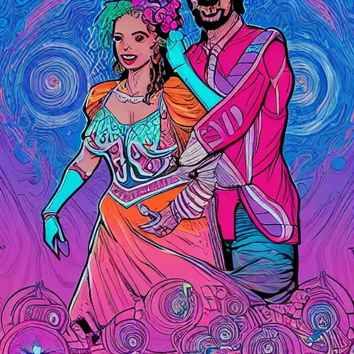 Image similar to Jibaro from Love life + woman, by josan gonzales and Dan Mumford and