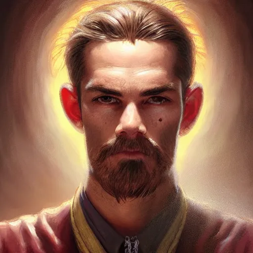 Prompt: portrait of a young rugged hamburger, extra onions and ketchup, luscious patty with sesame seeds, masculine, handsome, D&D, fantasy, intricate, elegant, highly detailed, digital painting, artstation, concept art, matte, sharp focus, illustration, art by Artgerm and Greg Rutkowski and Alphonse Mucha