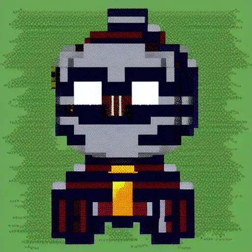 Pixel art of sans from undertale