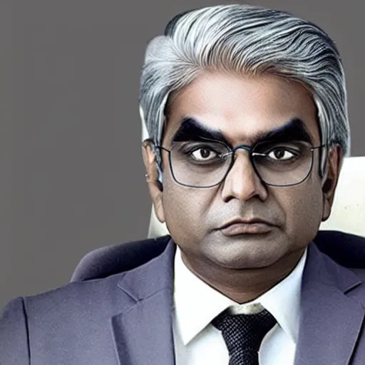 Prompt: ranil wickramasinghe in the style of a villain in anime