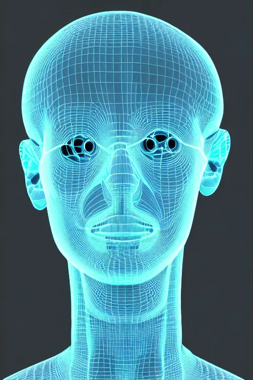 Prompt: 3D render of a Zuckerberg profile face portrait as a male cyborg, as medical drawing, inset xray cross-section, neon lenses for eyes, Mandelbrot fractal, titanium skeleton, anatomical, flesh, facial muscles, wires, microchips, electronics, veins, arteries, glowing, full frame, microscopic, elegant, highly detailed, flesh ornate, elegant, high fashion, LACKING ALL HUMANITY AND EMOTION, rim light, octane render in the style of H.R. Giger and Bouguereau