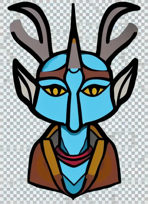 Image similar to a cute anubis god, digital art, iconic icon, 2 d vector logo, cartoon