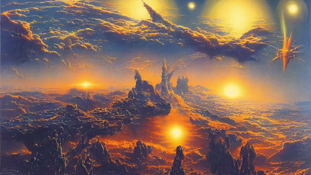 Image similar to the emergence of the expanding worlds by bruce pennington