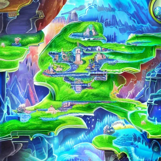 Prompt: the world of Phantomile, high details, smooth, colorful, dreamy