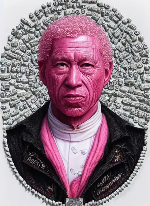 Prompt: portrait of the bubble gum emperor [ [ king ] ] made entirely of [ [ bubble gum ] ], highly detailed, intricate, by greg rutkowski, james gurney, wlop, artgerm