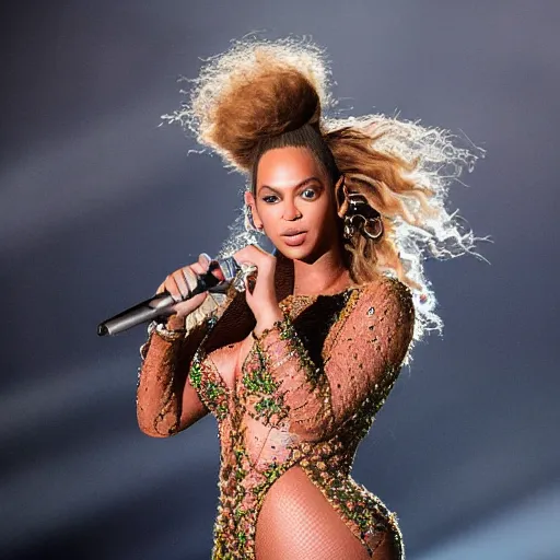 Image similar to Beyonce giving a concert, EOS 5D, ISO100, f/8, 1/125, 84mm, RAW Dual Pixel, Dolby Vision, HDR, TMZ, Featured