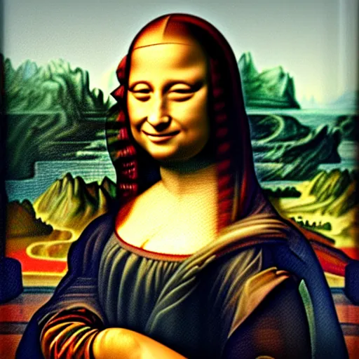 Image similar to Dwayne Johnson mona Lisa inspired painting 8k High quality