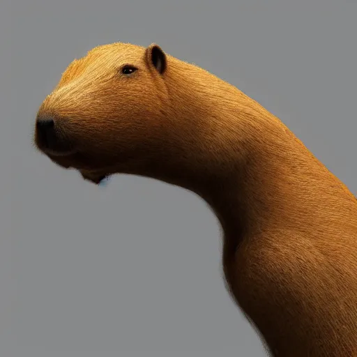 Prompt: capybara head on a human body 4k resolution, 8k resolution, HD Quality, highly detailed, very detailed, detailed, studio quality lighting, digital art, trending on Artstation