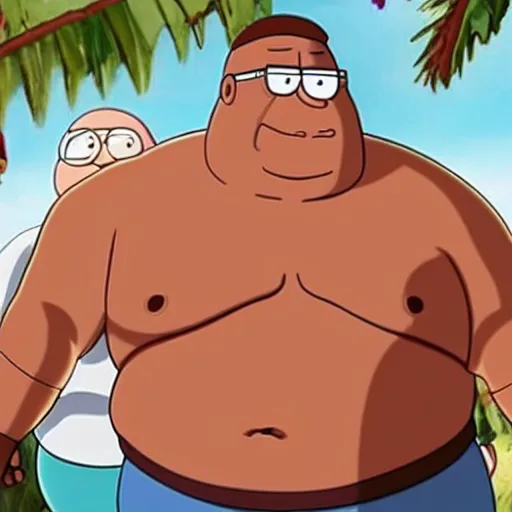 Prompt: big buff 6 pack Peter griffin