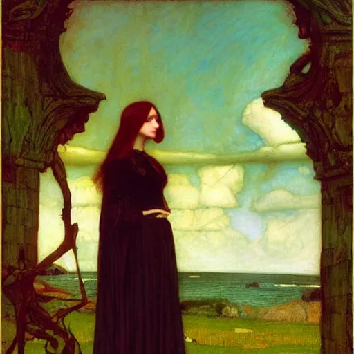 Image similar to art by, john william waterhouse, kilian eng, rosetti, john everett millais, 4 k