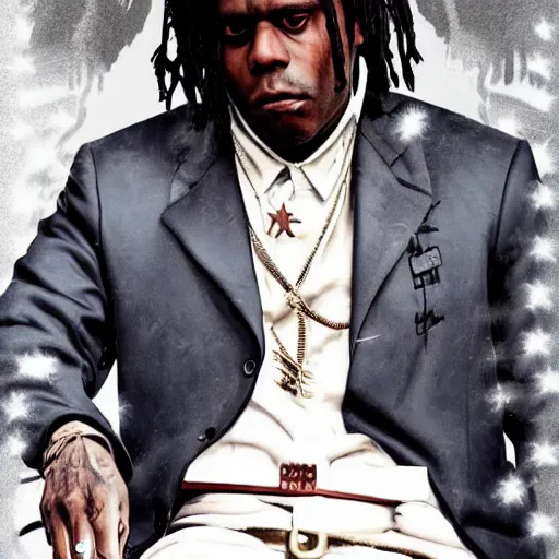 Image similar to Rapper Chief Keef In Django redemption 2 digital art 4K quality super realistic