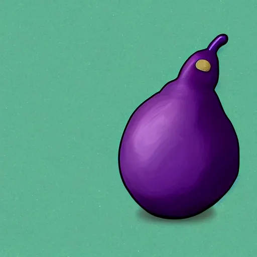 Image similar to thanos as an eggplant with eggplant features, realistic, hyperrealistic, ultra realistic, real, real world, highly detailed, very detailed, extremely detailed, intricate details, 8 k resolution, hd quality