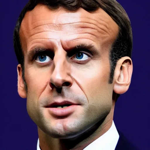 Prompt: Emmanuel Macron in Shinning