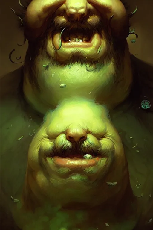 Image similar to great fat ent moss moustache by bayard wu, anna podedworna, gaston bussiere, greg rutkowski