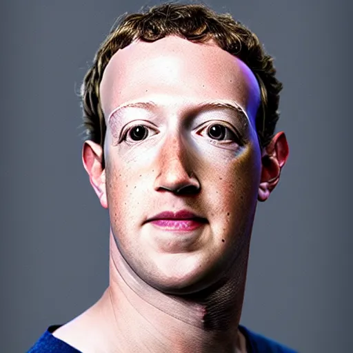Image similar to Mark Zuckerberg as a lizard person, professional portrait photograph studio lighting