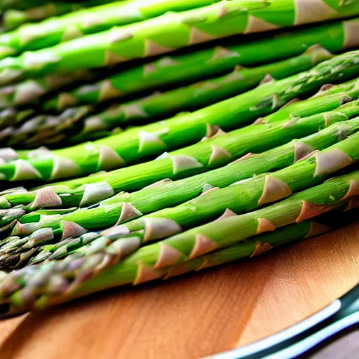 Image similar to a tennis racket made out of asparagus high quality photo