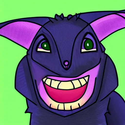 Prompt: a cute fruit bat streaming on twitch with microphone, digital art, very detailed 4k by Pixar