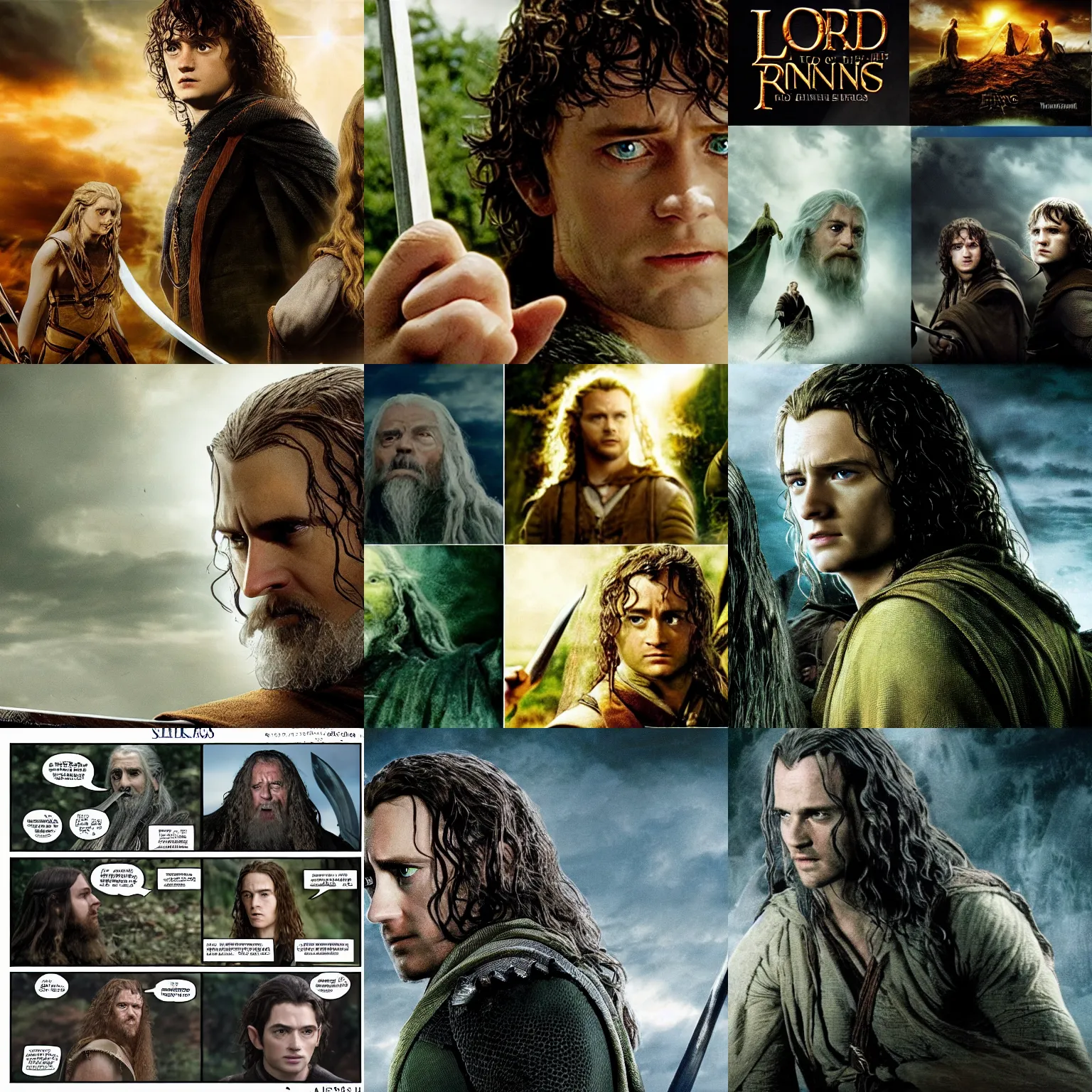 Prompt: stills from the upcoming amazon lord of the rings series called \'Rings of Power\'