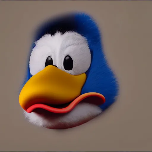 Image similar to donald duck is kicking heroin, portrait, photorealism, oil painting, octane render, hyper detailed.