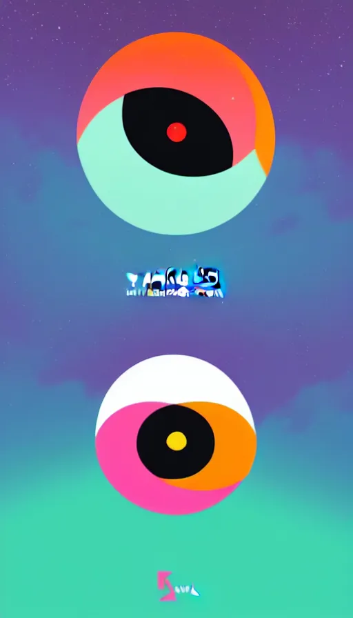 Image similar to Abstract representation of ying Yang concept, by Kurzgesagt,