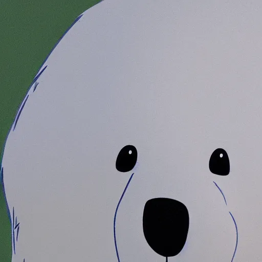 Prompt: ice bear from we bare bears in san fransisco, 8 k