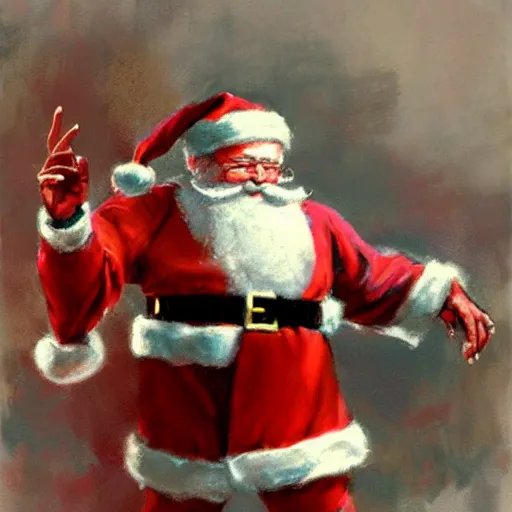 Prompt: santa claus by craig mullins