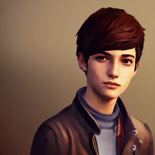 Prompt: handsome boy life is strange highly detailed, smile, smooth, sharp focus, artstation, concept art