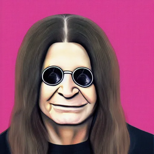 Image similar to a digital painting of ozzy osbourne as a humanoid duck