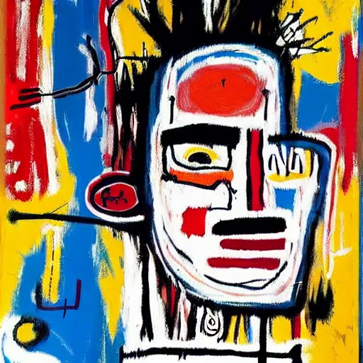 Prompt: painting by Jean Michel Basquiat