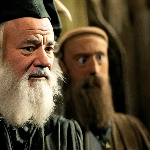 Image similar to bill murray plays dumbledore in harry potter