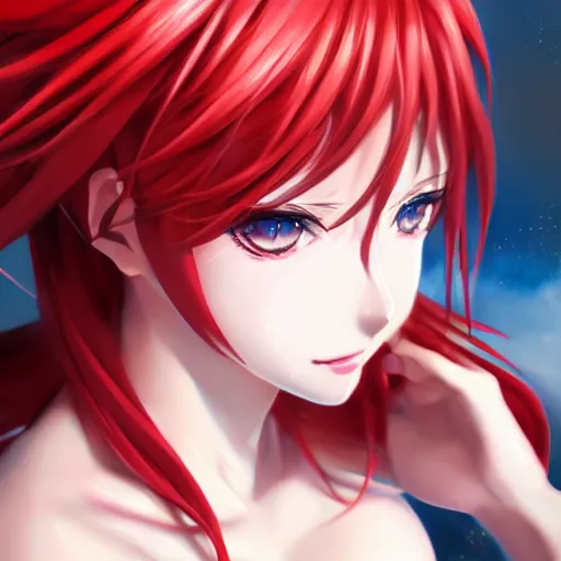 Prompt: anime portrait of Rias Gremory as an anime girl by Stanley Artgerm Lau, WLOP, Rossdraws, James Jean, Andrei Riabovitchev, Marc Simonetti, and Sakimichan, trending on artstation