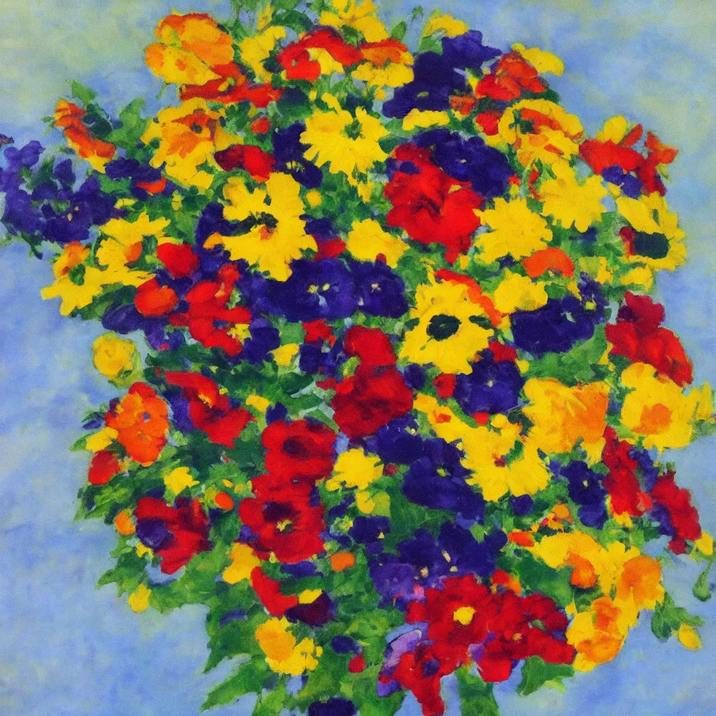 Prompt: a wedding bouquet from above, emil nolde, realistic, 8 k